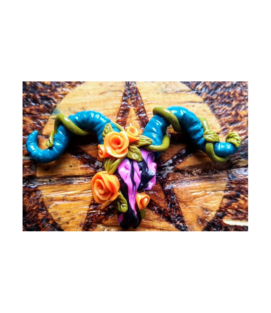 Ram skull pendant