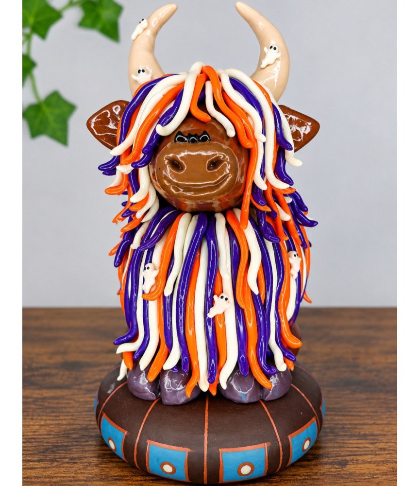 Ghost Confetti Highland Cow